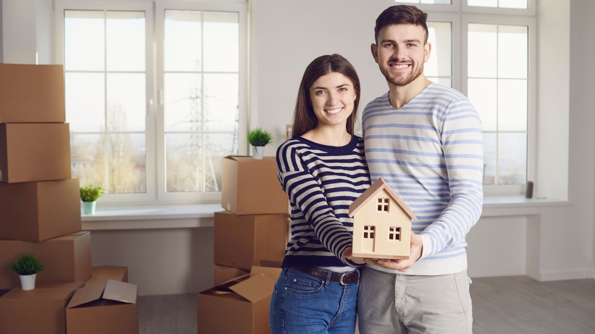 couple who just bought their home as first time home buying