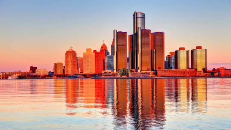 family homes sale in michigan detroit skyline from windsor