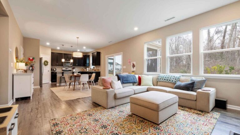 inside of a contemporary family home