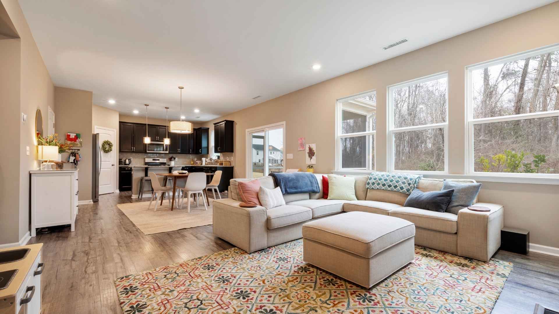 inside of a contemporary family home